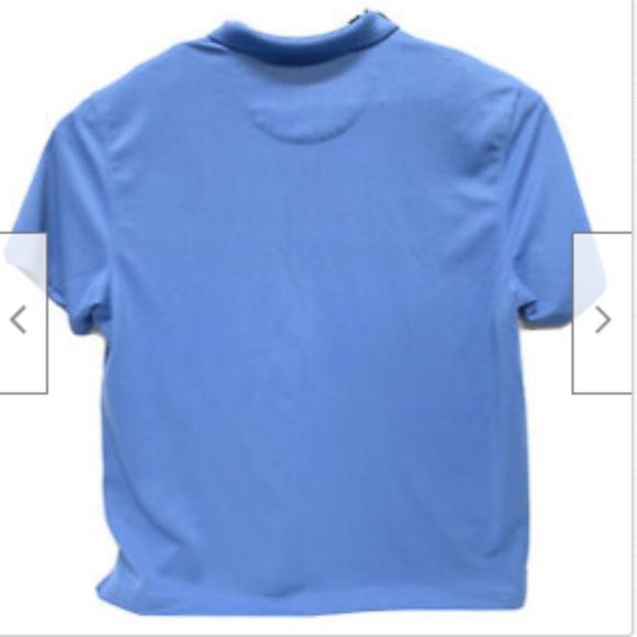 Van Heusen Traveller Mens Polo Blue Shirt - Picture 2 of 5